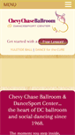 Mobile Screenshot of chevychaseballroom.com